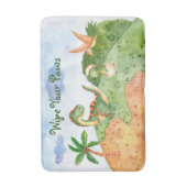 Tapis De Bain Dinosaures Mignons Pour Les Garçons (Devant (Vertical))