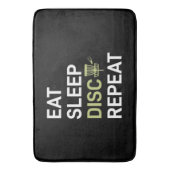 Tapis De Bain Disc Golf Player | Eat Sleep Disc Golf Repeat (devant Vertical)