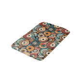 Tapis de bain disques abstraits colorés (Angle)