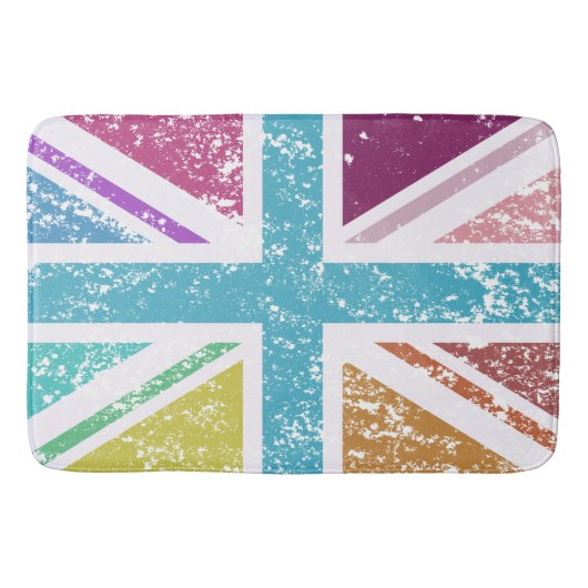 Tapis De Bain Distressed Union Distressed Multicolore (Devant)