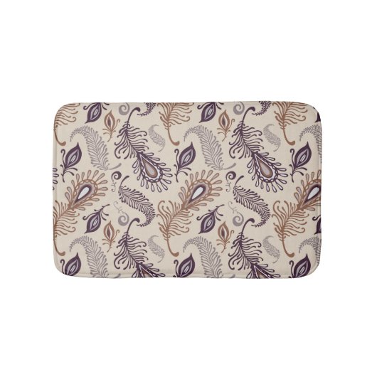 Tapis De Bain Divers motif de plume (Devant)