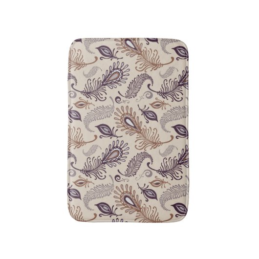Tapis De Bain Divers motif de plume (Devant (Vertical))