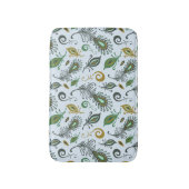 Tapis De Bain Diverses plumes colorées (Devant (Vertical))