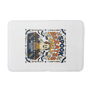 Tapis De Bain DJ Ghost Spooky Beats Gravure Vintage Halloween