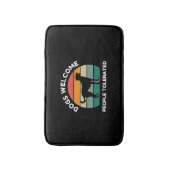 Tapis De Bain Dogs Welcome, People Tolerated - Funny Dog Lover (Devant (Vertical))
