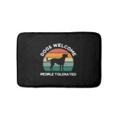 Tapis De Bain Dogs Welcome, People Tolerated - Funny Dog Lover (Devant)