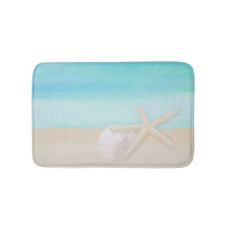Tapis De Bain Dollar de l'océan Aquarelle