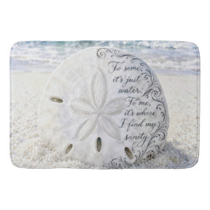 Tapis De Bain Dollar de Sable avec Citation Inspirante