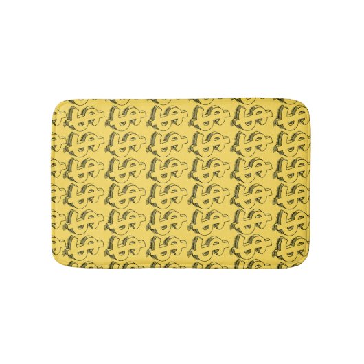 Tapis De Bain dollar or (Devant)