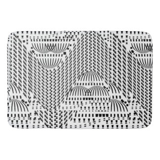 TAPIS DE BAIN DÔMES NOIRS ET BLANCS