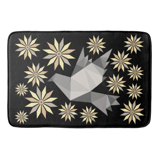 TAPIS DE BAIN DON D'ART CRÉATIF OISEAU FLEUVE (Devant)