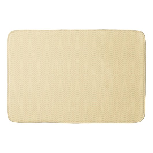 Tapis de bain d'ondes dorées (Devant)