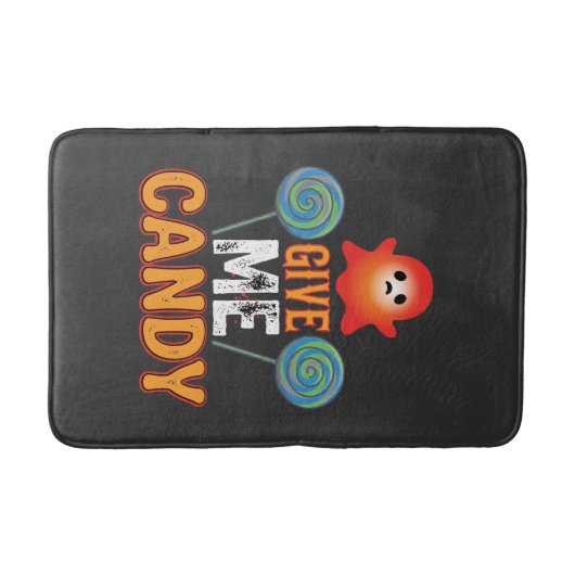 Tapis De Bain Donnez-moi des bonbons Halloween Fantôme_1 (Devant)
