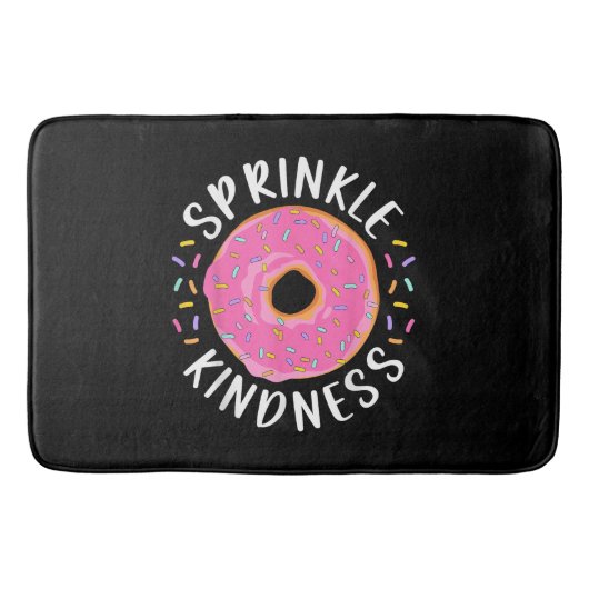 Tapis De Bain Donut Sprinkle Kindness Funny Girls Femmes Doughnu (Devant)