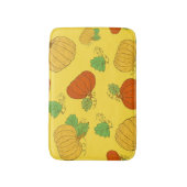 Tapis De Bain Doodle citrouille : Main Tirée sans couture (Devant (Vertical))