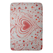 Tapis De Bain Doodle du coeur (devant Vertical)