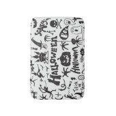 Tapis De Bain Doodles de monstre d'Halloween amusant (Devant (Vertical))