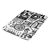 Tapis De Bain Doodles noir et blanc 2 de 4 (Angle)