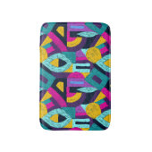 Tapis De Bain Doodles rétro : pop art géométrique. (Devant (Vertical))