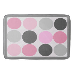 Tapis De Bain Dots funky/Fuzzy gris rose