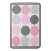 Tapis De Bain Dots funky/Fuzzy gris rose (devant Vertical)
