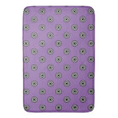 Tapis De Bain Dots noir & blanc cible + votre backgr. & idée (devant Vertical)