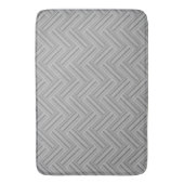 Tapis De Bain Double blanc de Grey stripes (devant Vertical)