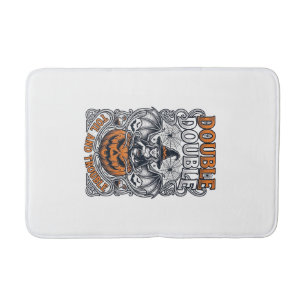 Tapis De Bain Double peine Malheur Sorcière Citrouille Halloween