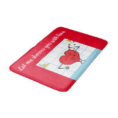 Tapis De Bain Douche avec amour : Mat de bain (Angle)