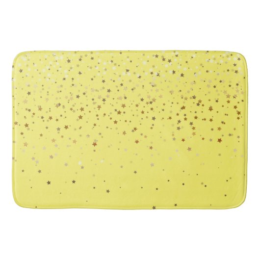 Tapis De Bain Douche dorée des étoiles (Devant)