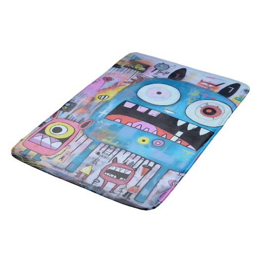 Tapis De Bain Douche Monster (Angle)