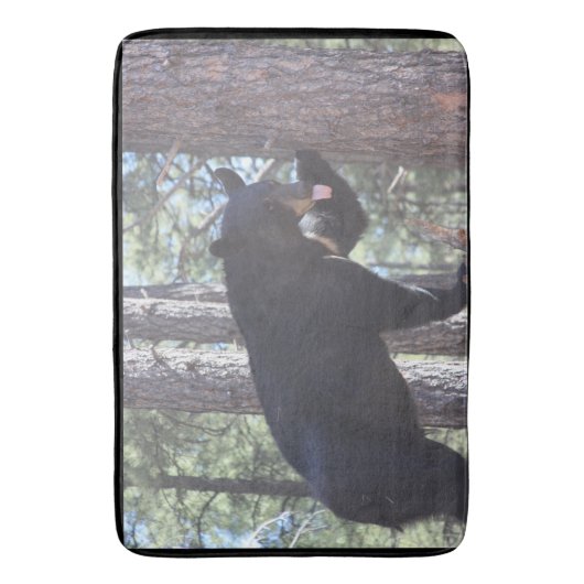 Tapis de bain d'ours noir (devant Vertical)