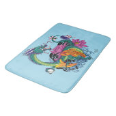 Tapis De Bain Dragon d'eau chinois Poisson Koi (Angle)
