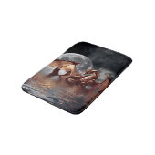 Tapis De Bain Dragon et Lune Levant Imaginaire Art Bath Mats (Angle)