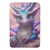 Tapis De Bain Dragon fille bleue (devant Vertical)