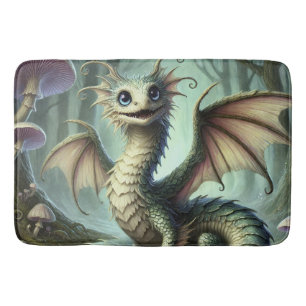 Tapis De Bain Dragon Jabberwocky Cute Imaginaire Créature Art