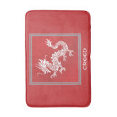 Tapis De Bain Dragon rouge et blanc (Devant (Vertical))