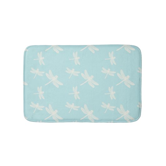 Tapis De Bain Dragonflies Blue Cream Motif (Devant)
