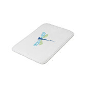 Tapis De Bain Dragonfly bleu et vert (Angle)