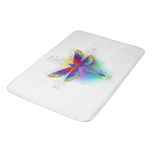 Tapis De Bain Dragonfly en arc-en-ciel (Angle)