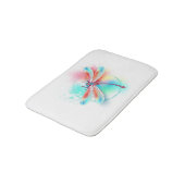 Tapis De Bain Dragonfly rouge sur l'arrière - plan aquarelle (Angle)