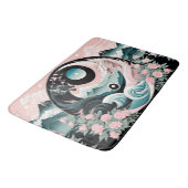 Tapis De Bain Dragons Floral Mountain Rose Sage Turquoise (Angle)
