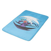 Tapis De Bain Dragons Love Heart Blue (Angle)