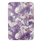 Tapis De Bain Dragons violets et blancs et bain Rose (devant Vertical)