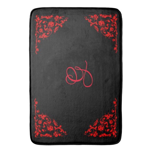 Tapis De Bain Dramatique Goth Personnalisé (devant Vertical)