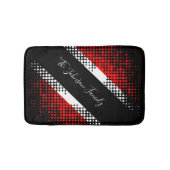 Tapis De Bain Drapeau à motif de points de Trinité-et-Tobago | N (Devant)