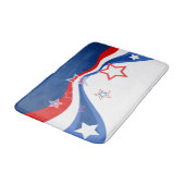 Tapis De Bain Drapeau Abstrait moderne patriotique (Angle)
