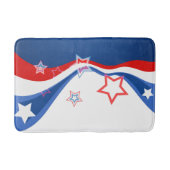 Tapis De Bain Drapeau Abstrait moderne patriotique (Devant)