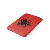 Tapis De Bain Drapeau albanais (Angle)