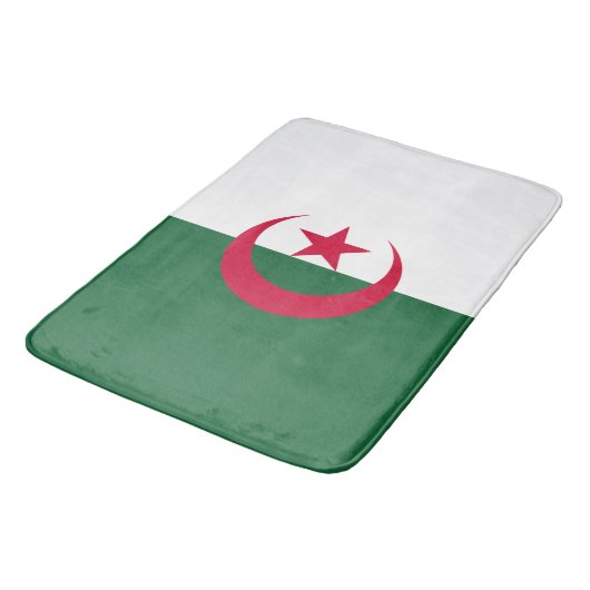 Tapis De Bain Drapeau Algérie (Angle)